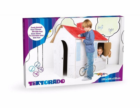 Duży domek do złożenia i pokolorowania Tektorado