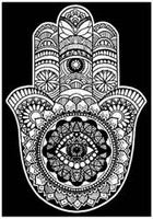 Kolorowanka Welwetowa 29,7x21 Dłoń Fatimy