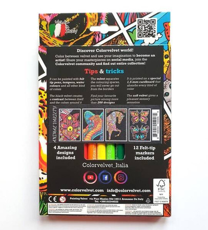 Welwetowy zestaw podróżny Zwierzęta