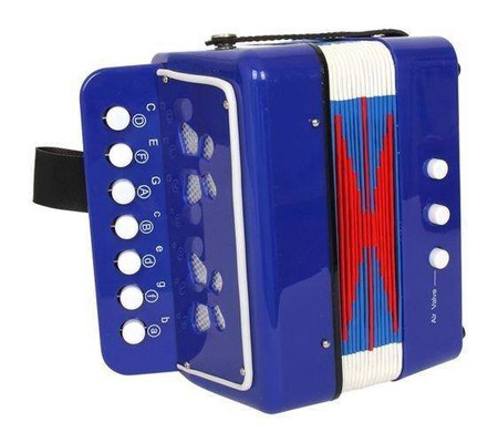 Akordeon dla dzieci w niebieskim kolorze, Motylek, 3318- small foot, instrumenty dla dzieci