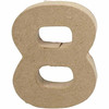 Cyfra 8 z papier-mache H: 10 cm