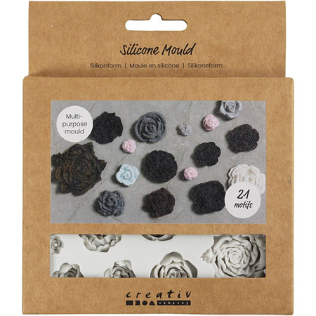 Foremka Silikonowa Różyczki 21 wzorów
