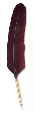 Pióro do kaligrafii ze stalówką Bordowe