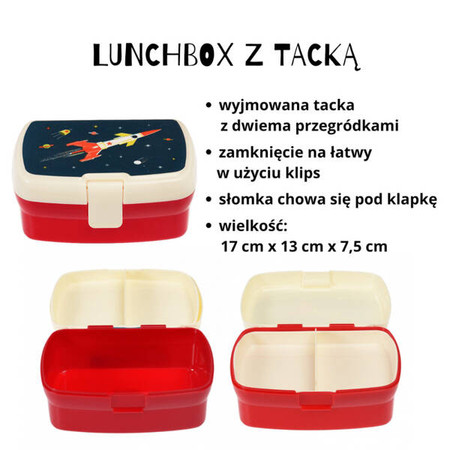 Zestaw śniadaniowy lunchbox i bidon Kosmos, Rex London