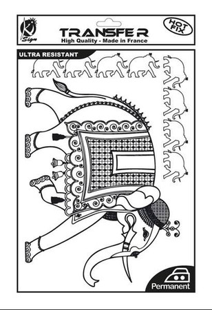 Naprasowanka A4 Czarna Słoń