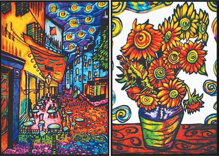 Segregator z kolorowanką welwetową Vincent van Gogh