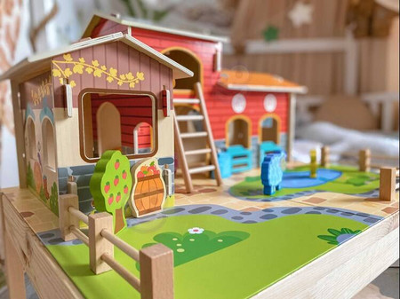 WOOPIE GREEN Mega Farma Figurki Zwierząt Stajnia Obora Kurnik 18 el.