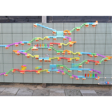 MASTERKIDZ Zestaw Konstrukcyjny Tor dla Piłek Tablica STEM 440elementów