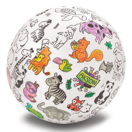 Piłka Balonowa do kolorowania ZWIERZĄTKA