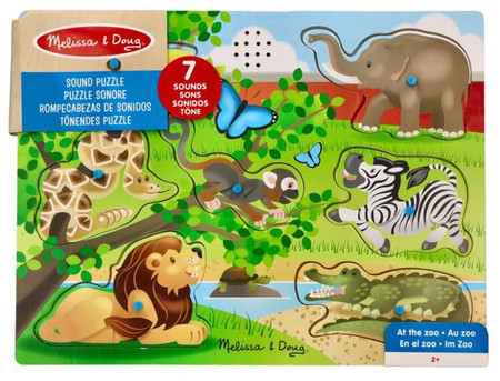 Puzzle dźwiękowe dla dziecka Zwierzęta z ZOO Melissa & Doug