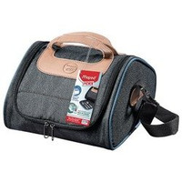 Torba Lunchowa Adult Maped Picnik Ciemno Szara z Niebieskim