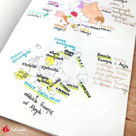 Stempel Mapa Europy - podział polityczny