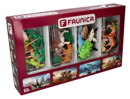 Mega Zestaw 60el. Faunica Animal Planet Dino/Safari/Ocean/Farma