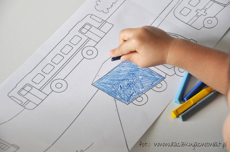 Kolorowanka w rolce Pojazdy Coloresca