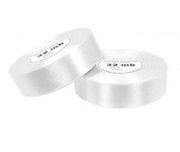 Wstążka satynowa 1,2 x 100 cm biała