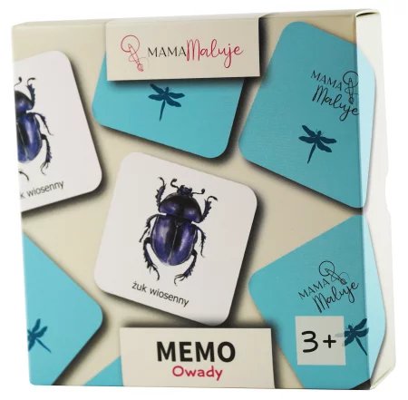 Gra dla dzieci memo OWADY od Mama Maluje
