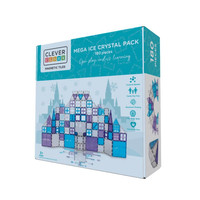 Cleverclixx - Klocki magnetyczne Mega Ice Crystal Pack - 180 el.