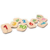 Klocki, cyferki Braille''a 1-10, Plan Toys®