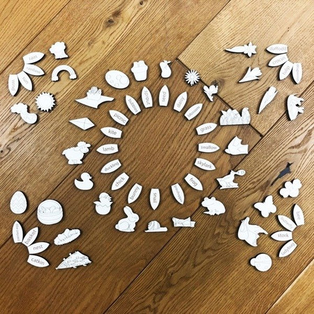 Układanka edukacyjna do nauki angielskiego - Spring