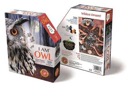 MADD CAPP, Puzzle konturowe I AM - Sowa 300 elem.