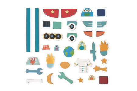 Scratch, magnetyczna układanka - kształty i kolory Kosmos