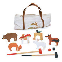 Drewniany zestaw do gry w krykieta, Tender Leaf Toys