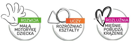 Piłeczki sensoryczne 5 sztuk w pudełku