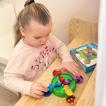 WOOPIE Gra Zręcznościowa Planszowa Głodne Wesołe Żabki 3+