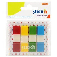 Zakładki Ind. w Podajniku 45x12mm, 4 Kol. (80 Kar.)