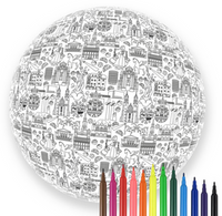 Piłka Balonowa do kolorowania XXL 85 cm POZNAŃ