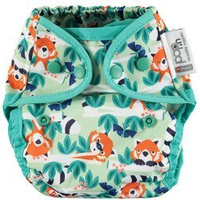 Close, Pop-in pieluszka wielorazowa AIO Z NAPAMI, Red Panda
