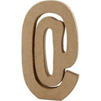 Symbol "@" z papier-mache