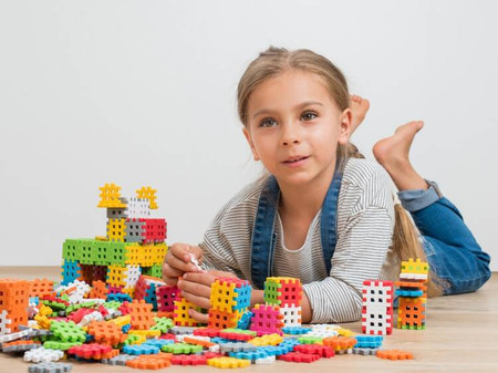 Klocki konstrukcyjne Wafle Mini - Zestaw 500 elementów