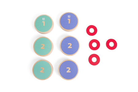 BS Toys,  Drewniana gra zręcznościowa Turlaj krążki