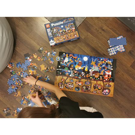 Puzzle obserwacyjne Apli Kids - Las 104 el. 5+