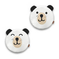 Poduszki białe ekoskóra MIŚ z uszkami 1 szt. 6 cm AKSON