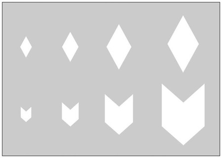 Szablon do Wycinania Strzałki i Romby