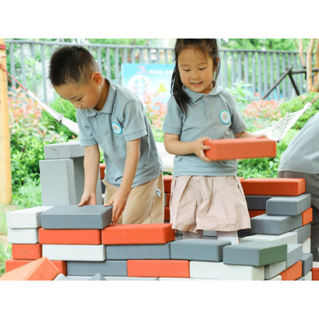 CLASSIC WORLD EDU Mega Klocki Cegły z pianki do budowania dachu