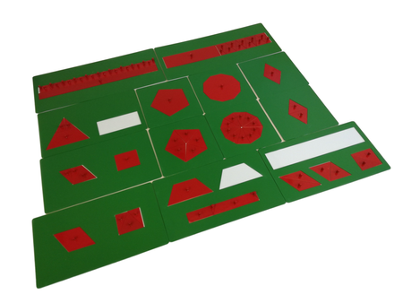 Zestaw figur metalowych do ułamków