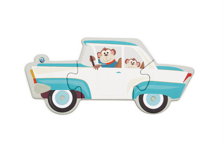 Scratch, 2 w 1 Puzzle podłogowe i pierwsze puzzle - Miasto 80 el.