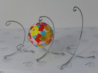 Stojak na bombkę o średnicy 8/10/12cm srebrny