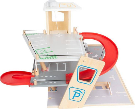 Parking dla dzieci garaż premium z myjnią, windą, stacją samochodów elektrycznych, stacją benzynową 11676- Small Foot, zabawki dla chłopców i dziewczynek