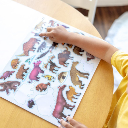 Naklejki wielorazowe – Świat prehistoryczny