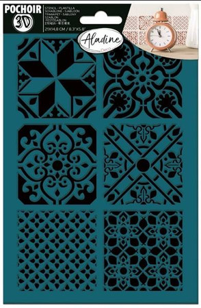 Szablon samoprzylepny 3D Płytki Betonowe