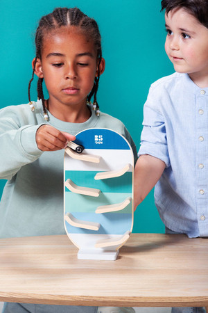 BS Toys, drewniana zjeżdżalnia tor samochodowy