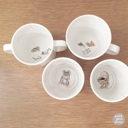 Kubek niekapek z 2 uszami, Ernest i Celestyna | Petit Jour Paris®