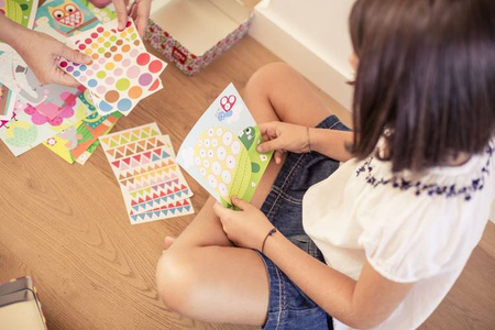 Zestaw kreatywny z naklejkami Apli Kids - Zwierzęta