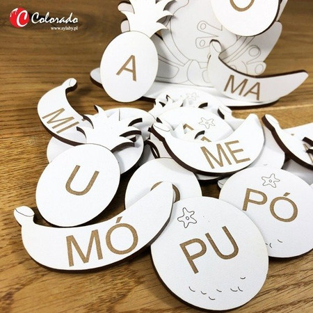 Małpka sylabowa do nauki czytania metodą sylabową