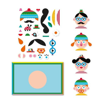 Magnetyczna układanka Apli Kids - Twarze