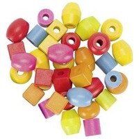 Koraliki do nawlekania w słoiku 45 sztuk